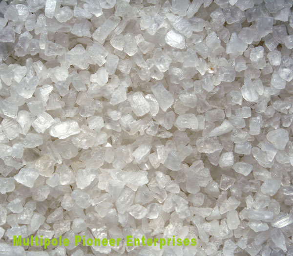 Salt white crystals